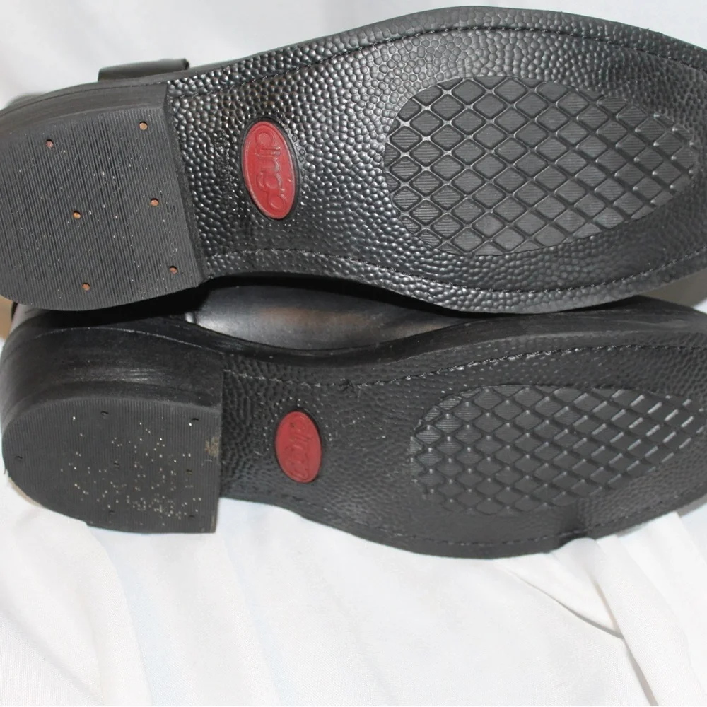 Dingo Rev Up Square Toe Motorcycle  Mens Black Casual Boots DI19090 - Picture 7 of 7